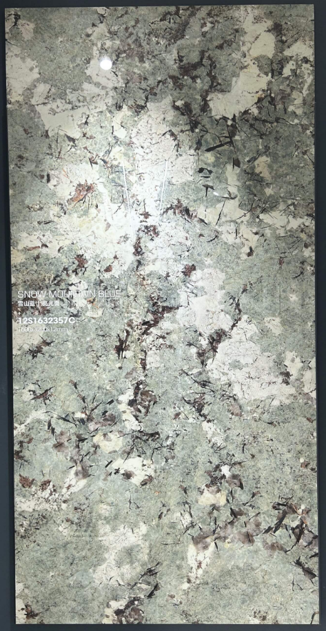 Snow Mountain Blue large-format sintered stone slab