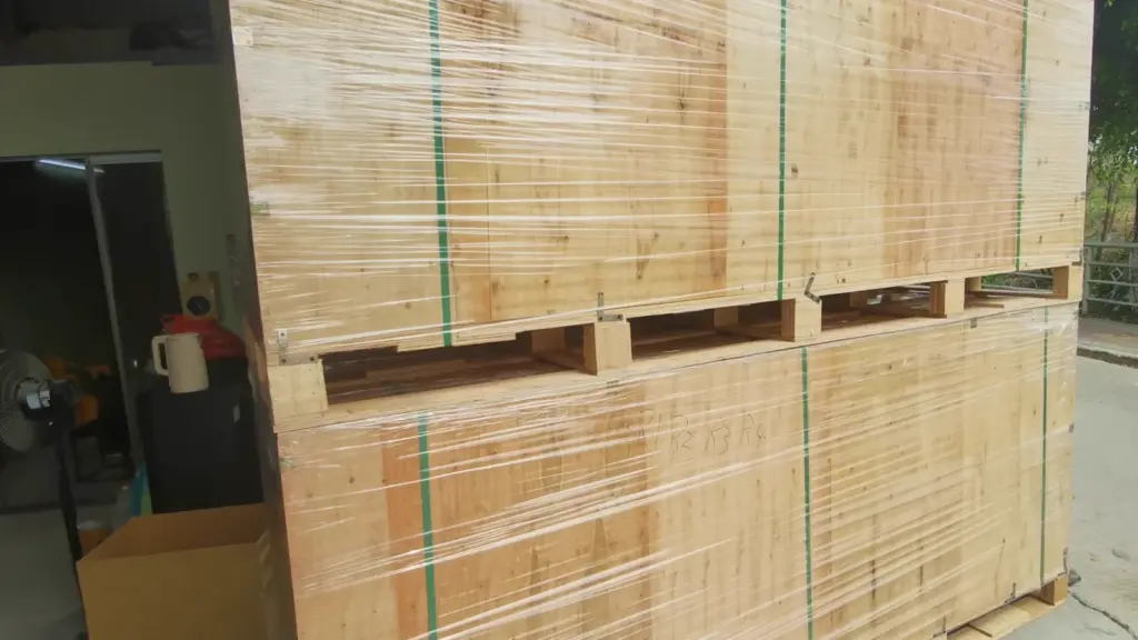 cut-to-size sintered stone export packing in wooden crates