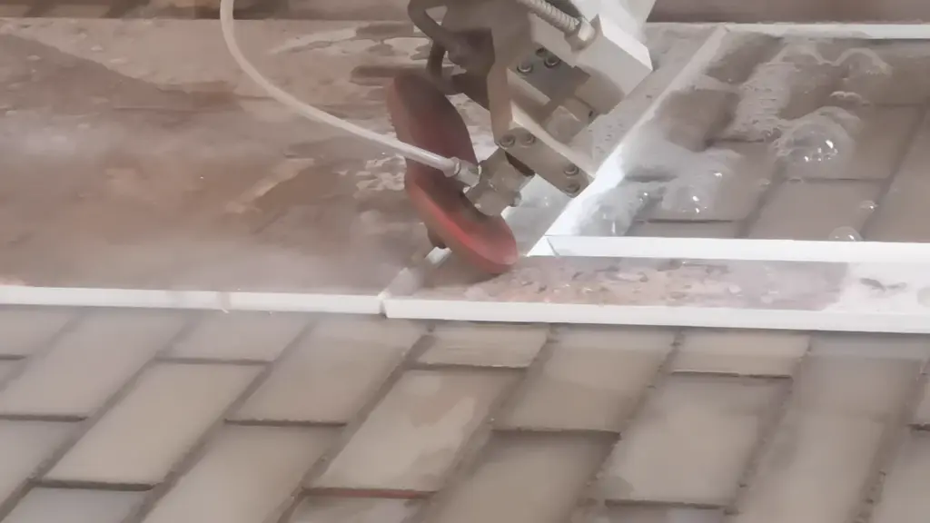 sintered stone edge polishing and custom fabrication