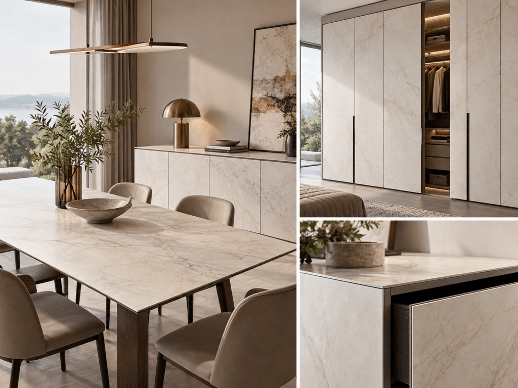 3mm sintered stone for furniture and cabinet applications