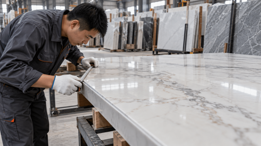 sintered stone supplier quality inspection before shipment